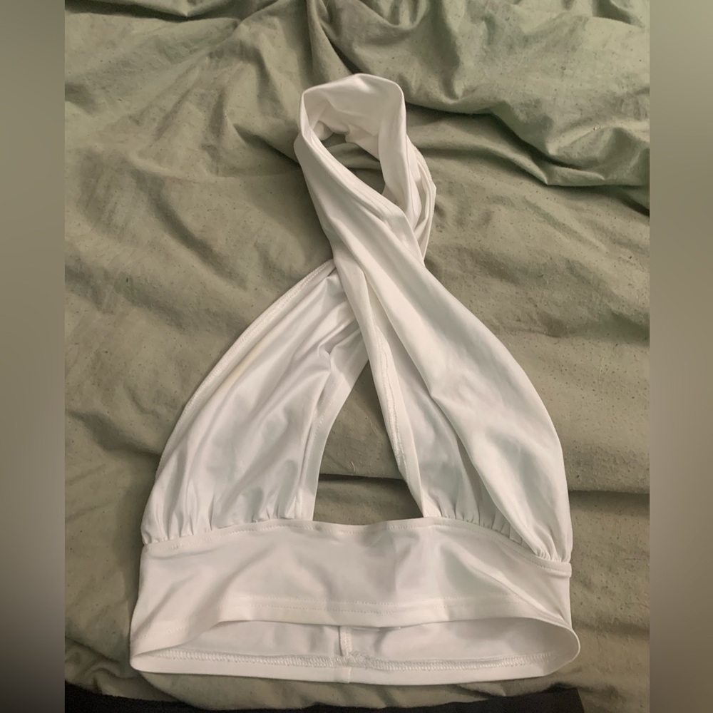 criss cross halter top